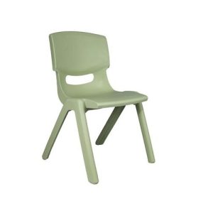 Stoeltje PVC lichtgroen – stevig – zithoogte 28cm