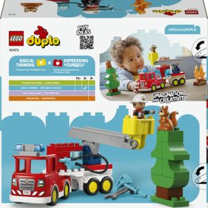 Lego Duplo – Brandweertruck met slang en brandweerman – 10473
