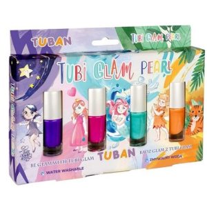 Tuban – nagellak speelgoed set – Tubi Glam Pearl 4 stuks