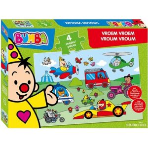 Bumba puzzel Vroem Vroem – 4 stukjes