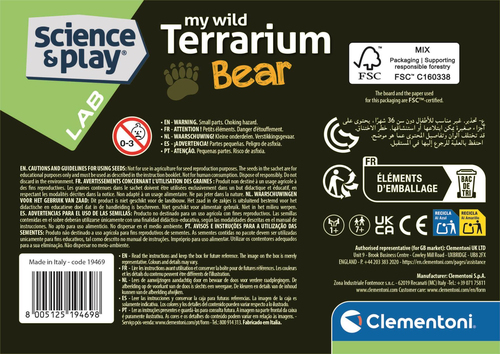 Wetenschap & Spel - Clementoni - My Wild Terrarium Bear - Afbeelding 5
