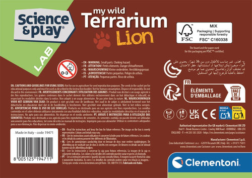 Wetenschap & Spel - Clementoni - My Wild Terrarium Lion - Afbeelding 5
