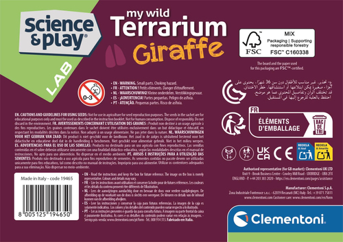 Wetenschap & Spel - Clementoni - My Wild Terrarium Giraffe - Afbeelding 5