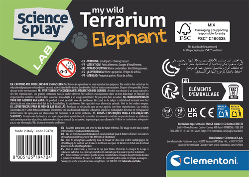 Wetenschap & Spel - Clementoni - My Wild Terrarium Elephant - Afbeelding 5
