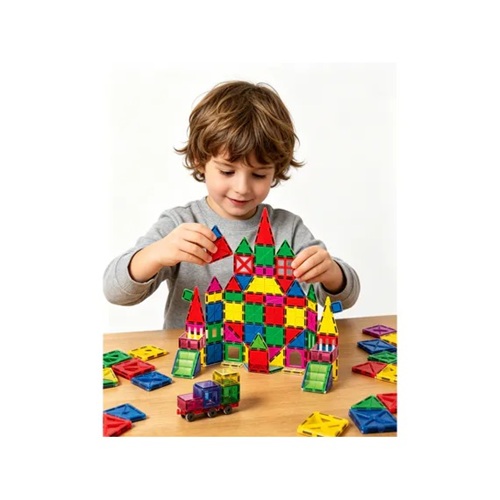 Bouwstenen magnetisch - 84 stuks