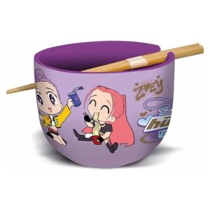 Kpop ramen bowl met stokjes