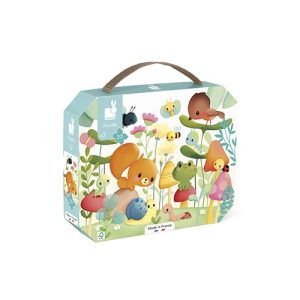 Janod – Puzzel (20stuks) in koffer – Garden Friends