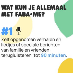 Faba – Luisterfiguur Me Rood Robot