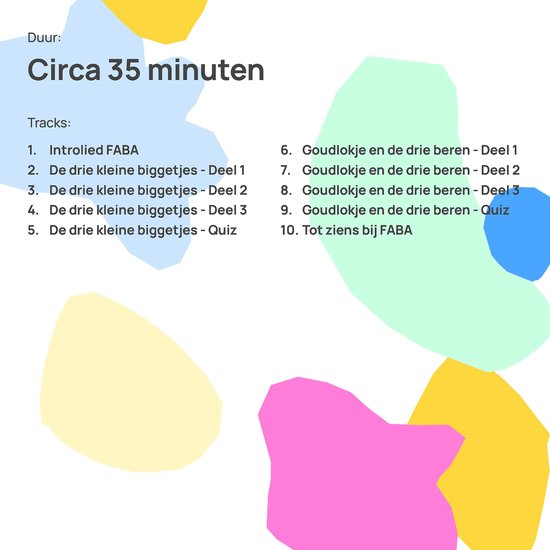 Faba - Luisterfiguur De Drie Kleine Biggetjes - Afbeelding 3