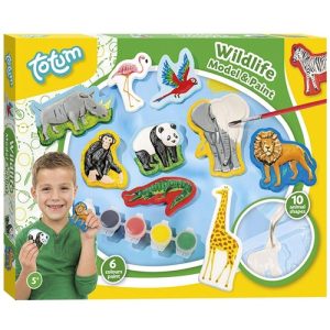 Totum dieren gips gieten en schilderen wildlife 30x23cm