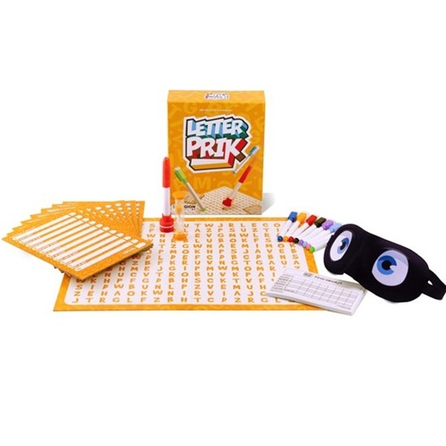 Letterprik bordspel 22,5x17x5cm - Afbeelding 4