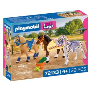 Playmobil Horses Drie Verzamelpaarden – 72133