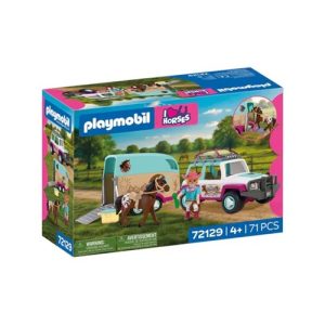 Playmobil : Terreinwagen met paardentrailer