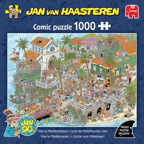 Jan van Haasteren - Leve de middellandse zee ! 1000st - Afbeelding 3