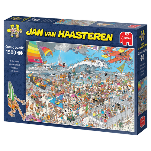 Jan van Haasteren - Op het strand 1500st - Afbeelding 2