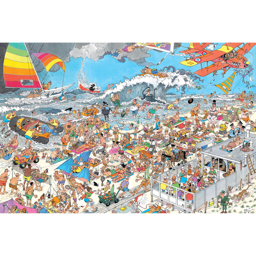 Jan van Haasteren - Op het strand 1500st - Afbeelding 9