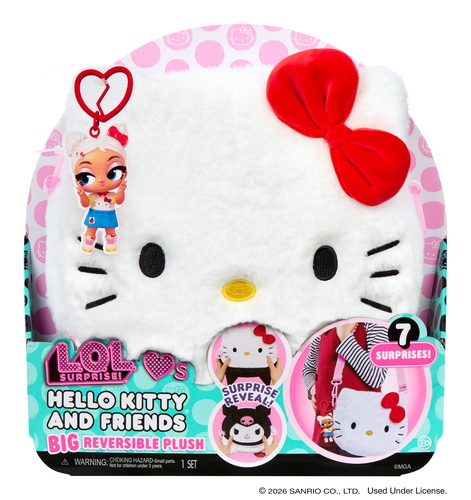 L.O.L. Surprise Loves Hello Kitty & Friends BIG Plush A Asst - Afbeelding 2