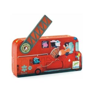 Djeco Puzzel Brandweerwagen 16-Delig