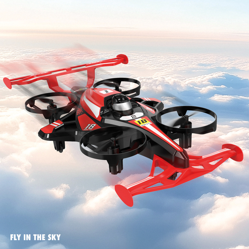 R/c Drive And Fly Drone Racer Rood - Afbeelding 3