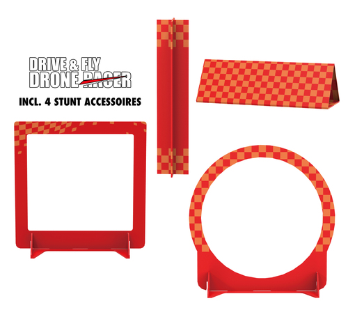 R/c Drive And Fly Drone Racer Rood - Afbeelding 7