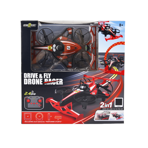 R/c Drive And Fly Drone Racer Rood - Afbeelding 8