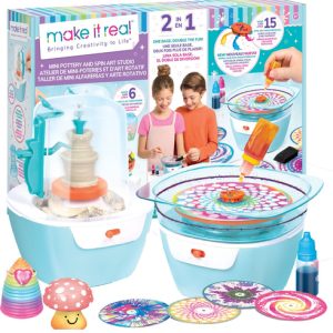 Make it Real, Mini Pottery en Spin Art Studio
