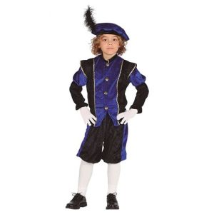 Pietenpak Zwart/blauw – Maat 5/6 jaar