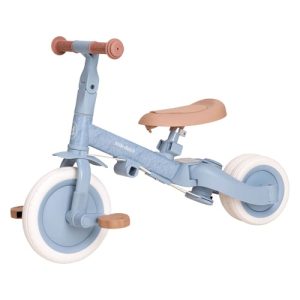 Little Dutch – 4-in-1 Driewieler met duwstang blauw