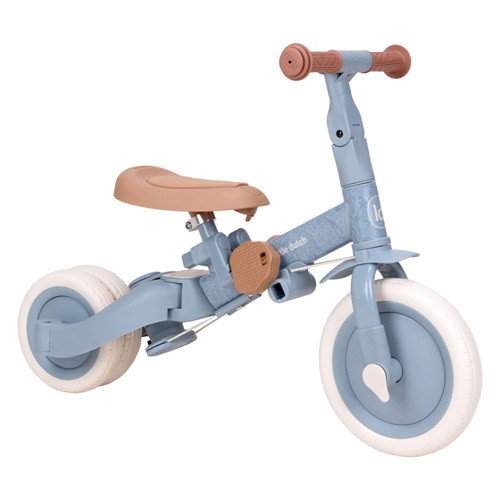 Little Dutch - 4-in-1 Driewieler met duwstang blauw - Afbeelding 3