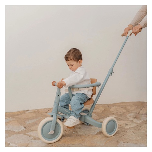 Little Dutch - 4-in-1 Driewieler met duwstang blauw - Afbeelding 4