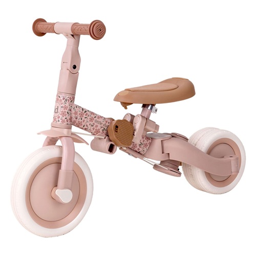 Little Dutch - 4-in-1 Driewieler met duwstang roze - Afbeelding 3