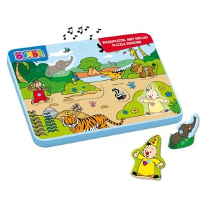 Bumba Houten Inlegpuzzel Met Geluid