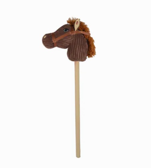 Stokpaardje met rib stof en geluid (assortiment) - Afbeelding 2