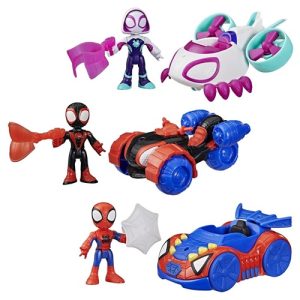 Marvel Spidey And His Amazing Friends Actiefiguur Met Voertuig – asst