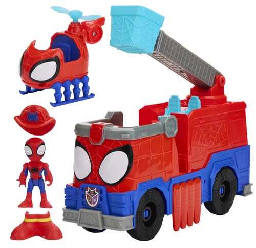 Marvel Spidey brandweerwagen Rescue-Webs actiefiguur - Afbeelding 2