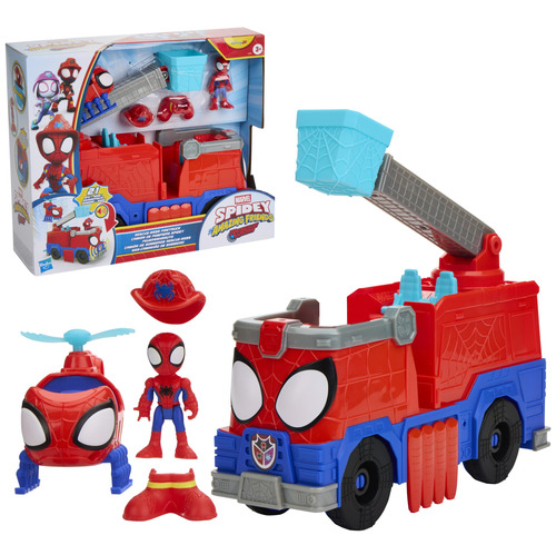 Marvel Spidey brandweerwagen Rescue-Webs actiefiguur - Afbeelding 3