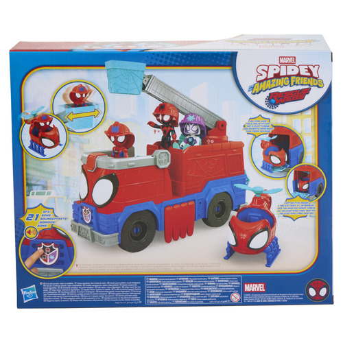 Marvel Spidey brandweerwagen Rescue-Webs actiefiguur - Afbeelding 4