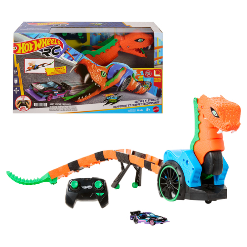 Hot Wheels RC Let's Race Snake met 1 diecast auto