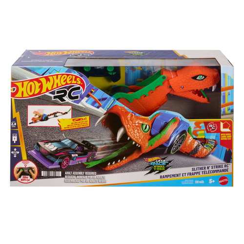 Hot Wheels RC Let's Race Snake met 1 diecast auto - Afbeelding 8