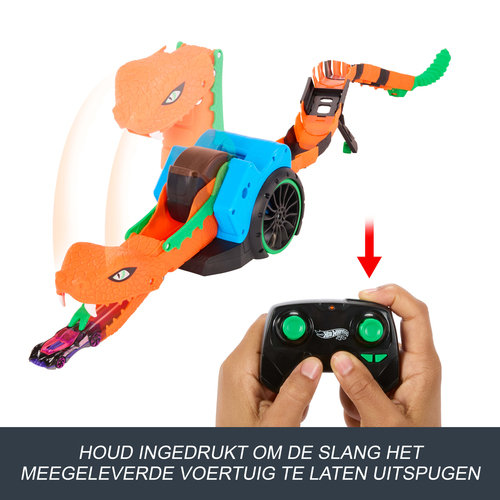 Hot Wheels RC Let's Race Snake met 1 diecast auto - Afbeelding 10