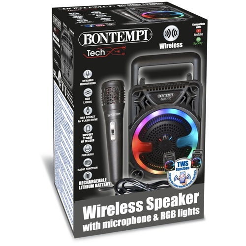 Bontempi Mini Draadloze Speaker Met Microfoon - Afbeelding 2