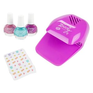 Zazzy set-nageldroger + 3st nagellak 4,2ml + stickers
